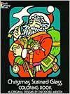 Christmas Stained Glass Coloring Book