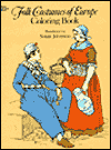 Folk Costumes of Europe-Coloring Book