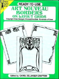Ready-to-Use Art Nouveau Borders on Layout Grids