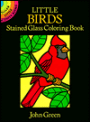 Little Birds Stained Glass Coloring Book