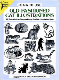 Ready-to-Use Old-Fashioned Cat Illustrations