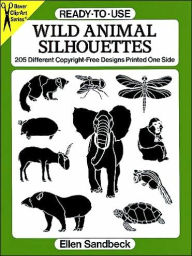 Ready-to-Use Wild Animal Silhouettes: 205 Different Copyright-Free Designs Printed One Side