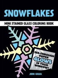 Snowflakes Stained Glass Coloring Book