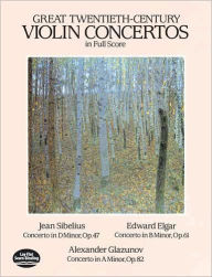 Title: Great Twentieth-Century Violin Concertos: in Full Score: (Sheet Music), Author: Jean Sibelius