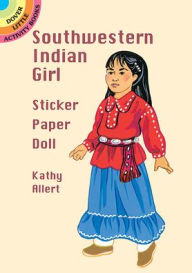 Southwestern Indian Girl: Sticker Paper Doll