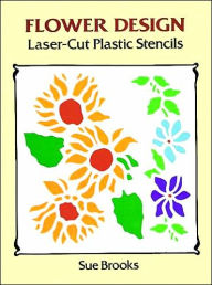Flower Design Laser-Cut Plastic Stencils