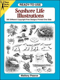 Ready-to-Use Seashore Life Illustrations: 230 Different Copyright-Free Designs Printed One Side