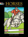HORSES: Stained Glass Coloring Book