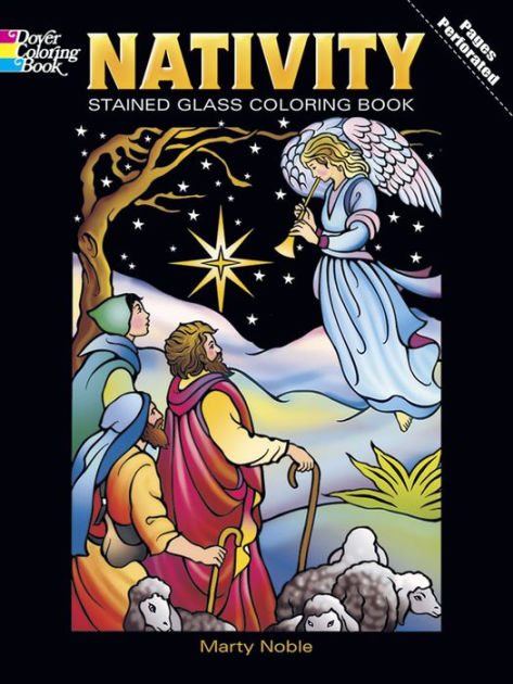 Nativity Stained Glass Coloring Book by Marty Noble ...