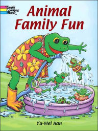 Animal Family Fun Coloring Book