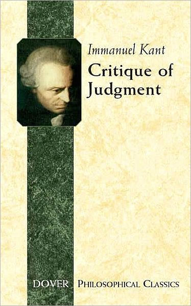 Critique Of Judgment By Immanuel Kant, Paperback | Barnes & Noble®