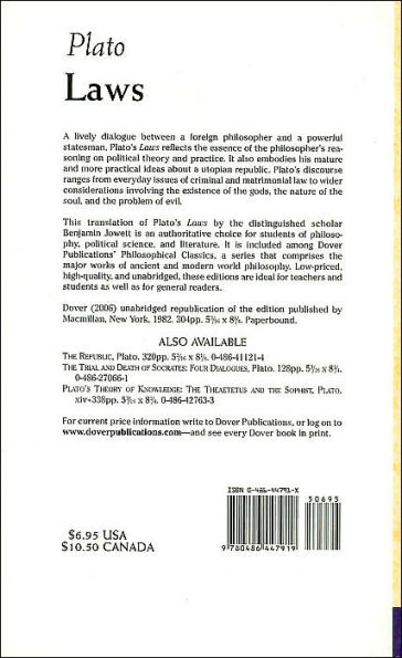 Laws (Dover Philosophical Classics Series)