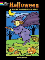 Halloween Stained Glass Coloring Book