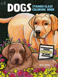 Dogs Stained Glass Coloring Book