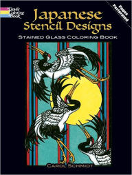 Japanese Stencil Designs Stained Glass Coloring Book