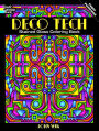 Deco Tech Stained Glass Coloring Book