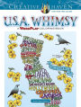 Creative Haven U.S.A. Whimsy: A WordPlay Coloring Book