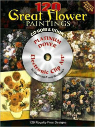 Title: 120 Great Flower Paintings Platinum CD-ROM and Book, Author: Carol Belanger Grafton