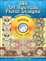 356 Art Nouveau Floral Designs CD-ROM and Book