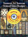 Viennese Art Nouveau Stained Glass Designs CD-ROM and Book