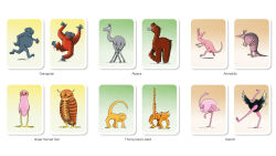 Alternative view 2 of Animals in the Nude: Matching and Memory Game