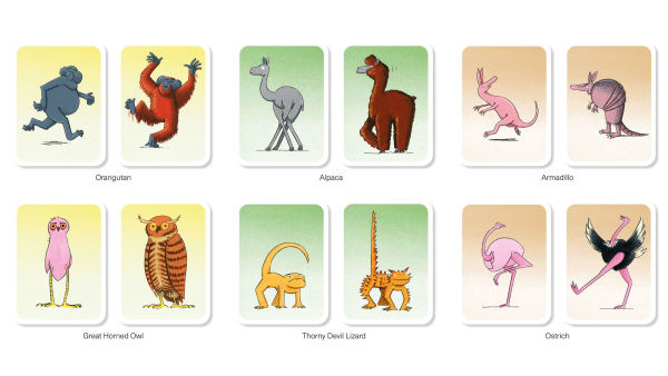 Animals in the Nude: Matching and Memory Game
