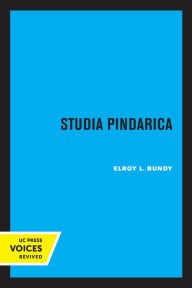 Title: Studia Pindarica, Author: Elroy Bundy