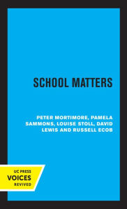 Title: School Matters, Author: Peter Mortimore