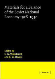 Materials for a Balance of the Soviet National Economy, 1928-1930
