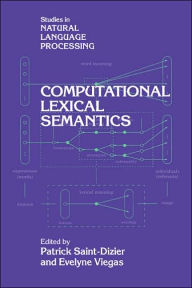 Title: Computational Lexical Semantics, Author: Patrick Saint-Dizier