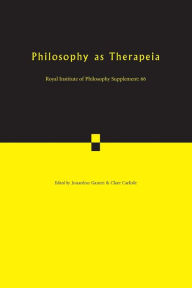 Philosophy as Therapeia, Volume 66