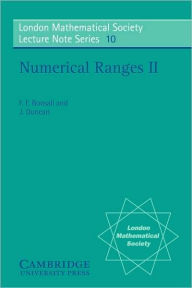 Title: Numerical Ranges II, Author: F. F. Bonsall