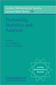 Title: Probability, Statistics and Analysis, Author: J. F. C. Kingman