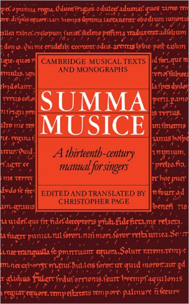 Summa Musice: A Thirteenth-Century Manual for Singers