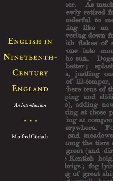 English in Nineteenth-Century England: An Introduction