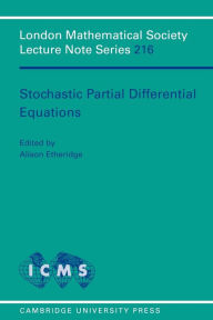 Title: Stochastic Partial Differential Equations, Author: Alison Etheridge