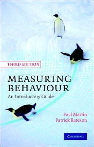 Measuring Behaviour: An Introductory Guide / Edition 3