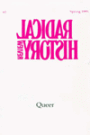 Radical History Review: Volume 62