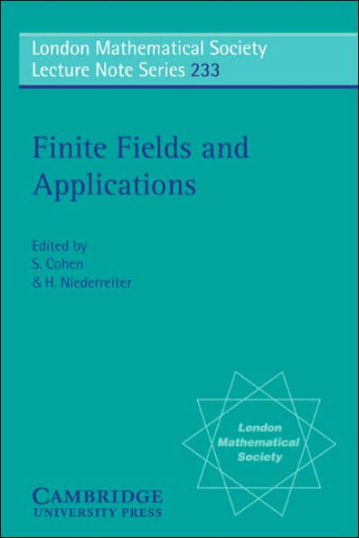 Finite Fields and Applications: Proceedings of the Third International Conference, Glasgow, July 1995