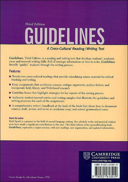 Guidelines: A Cross-Cultural Reading/Writing Text / Edition 3