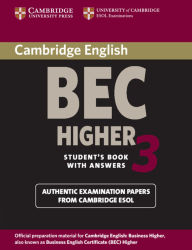 Title: Cambridge BEC Higher 3 Student's Book with Answers, Author: Cambridge ESOL
