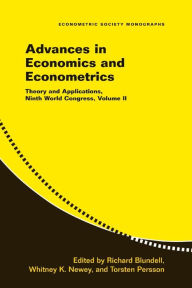 Title: Advances in Economics and Econometrics: Volume 2: Theory and Applications, Ninth World Congress, Author: Richard Blundell