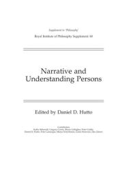 Title: Narrative and Understanding Persons, Author: Daniel D. Hutto