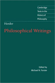 Title: Herder: Philosophical Writings, Author: Johann Gottfried von Herder