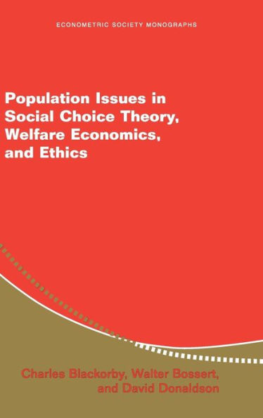 Population Issues in Social Choice Theory, Welfare Economics, and Ethics