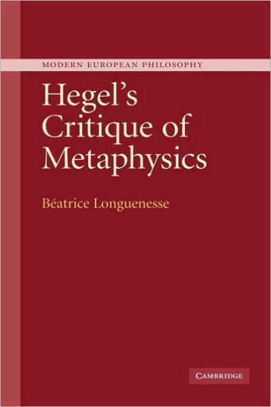 Hegel's Critique of Metaphysics