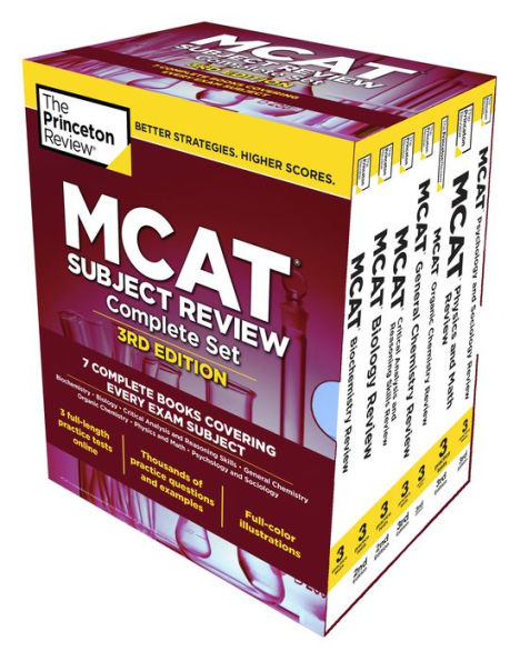 The Princeton Review MCAT Subject Review Complete Box Set, 3rd Edition: 7 Complete Books + 3 Online Practice Tests / Edition 3