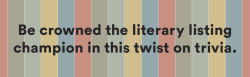 Alternative view 2 of Literary Listblitz: A Trivia Game Where You List to Win