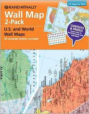 Wall Map 2-Pack: U.S. and World Wall Maps