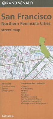 San Francisco/No. Penin Streets, California Map